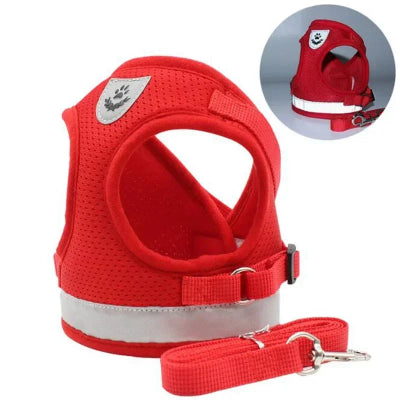 Harnais chien Confort Max rouge,