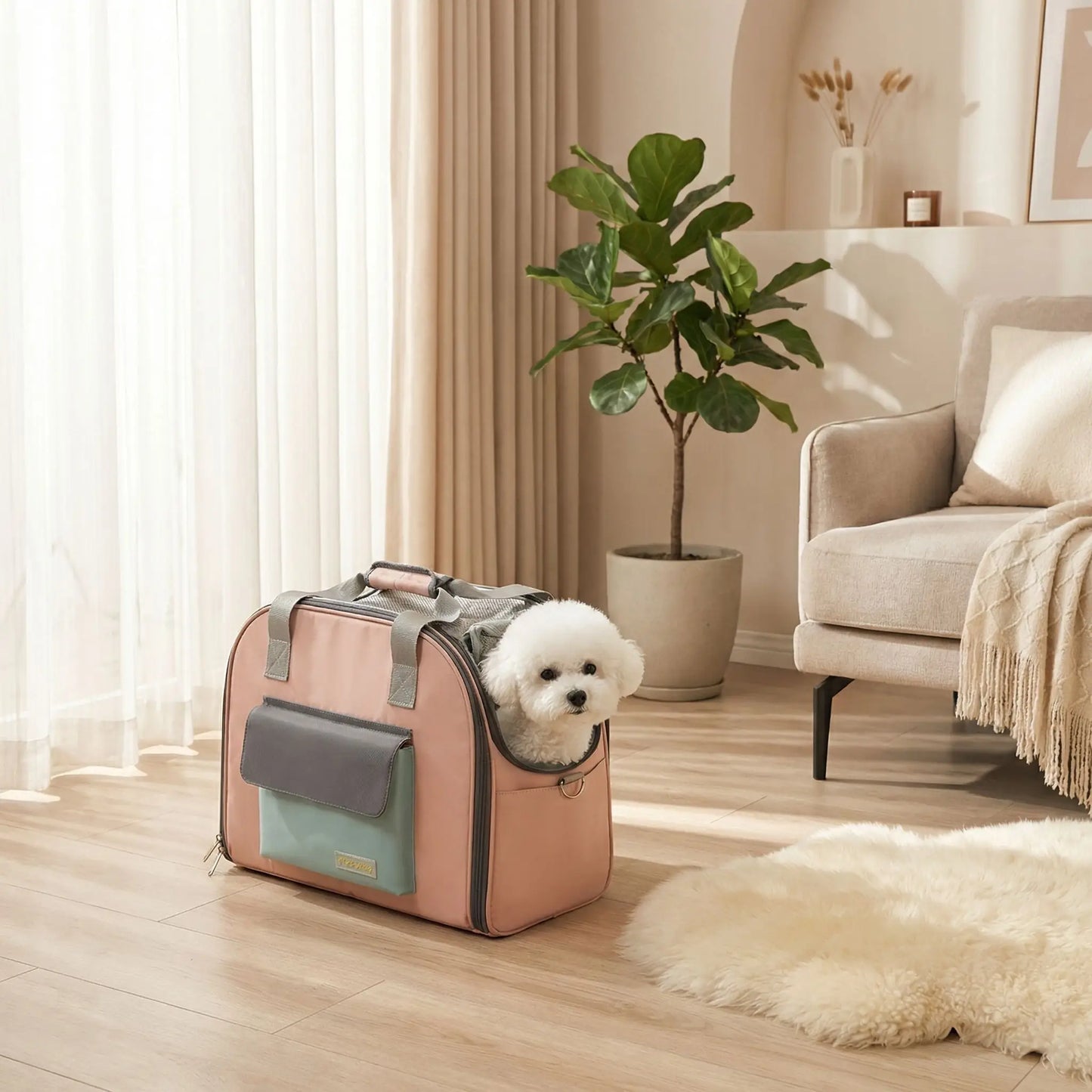 sac Ă dos pour chien Transporteur rose
