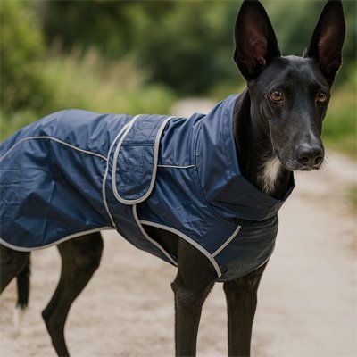 Chien en forêt en manteau chien imperméable Couverture pluviale marine