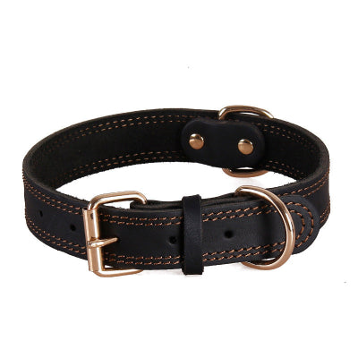 Collier chien vintage noir