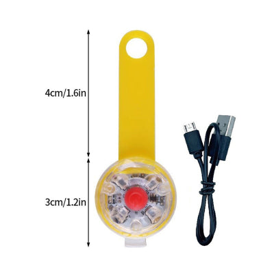 collier lumineux pour chien lampe jaune