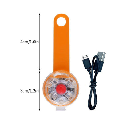 collier lumineux pour chien lampe orange