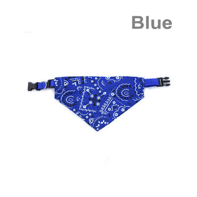 Collier pour chien bandana bleu