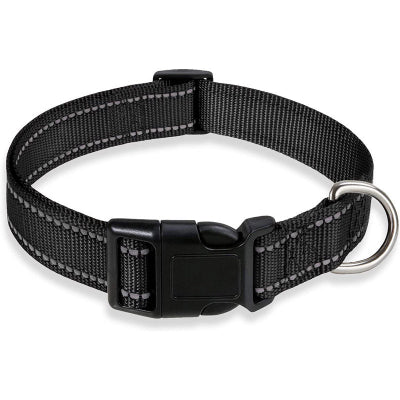 collier pour chien reflélechissant noir
