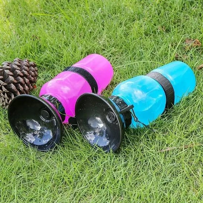 Gourde pour chien​ Route Fraiche Bleu et Rose