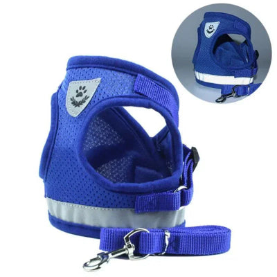 Harnais chien Confort Max Bleu