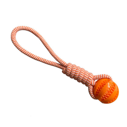 Jouets pour chien Balle Corde orange 