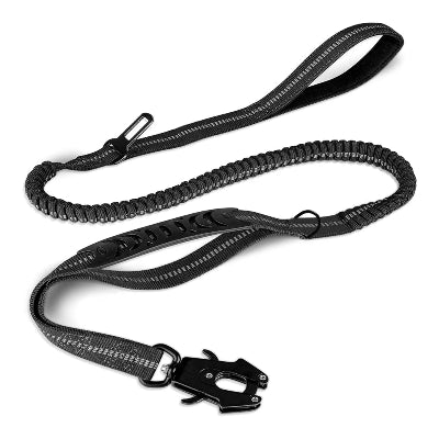 laisse pour chien extensible noire