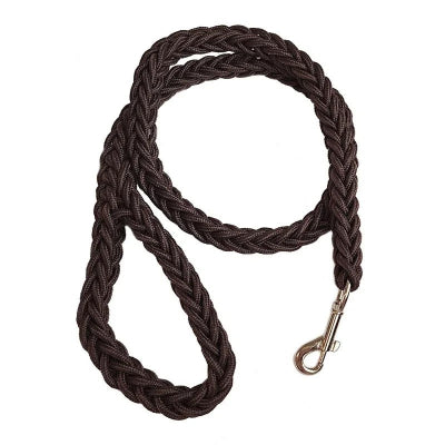 laisse pour chien tressée noir