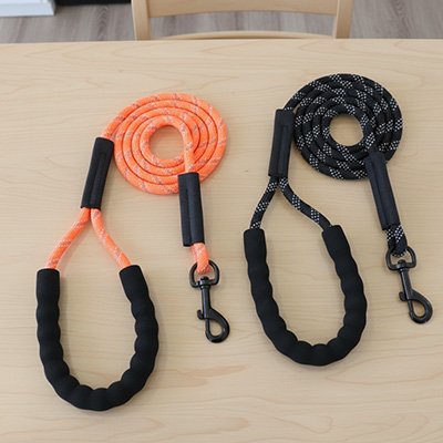 Longe pour chien liberté noir et orange 
