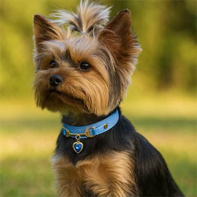 petit chien avec collier pour Chien coeur rose