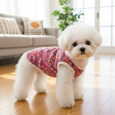 Petit chien avec manteau Chien Choupette Rose