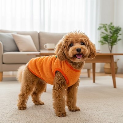Petit chien debout avec pull pour chien Douceur confortable Carotte 