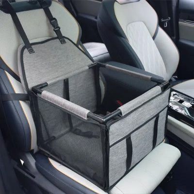 Siege auto pour chien Doux Voyage gris foncé